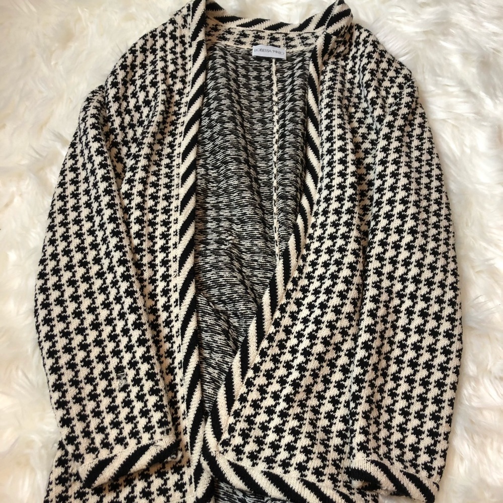 🌻Vintage Roberta Pinto houndstooth cardigan S